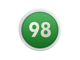 Значок 98 бензина